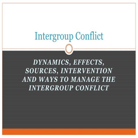 Intergroup Conflict
