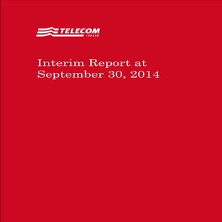 Telecom Italia - Interim Report at ...