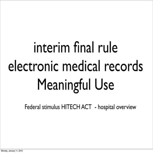 interim final rule summary