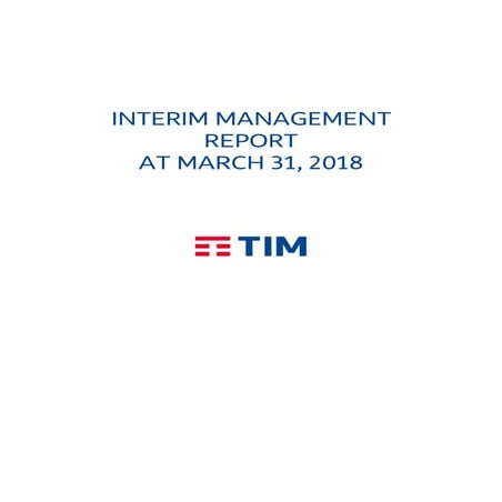Interim management report at march 31 2018