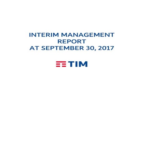 Interim management report at september 2017