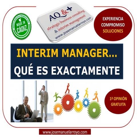 Interim Manager. Gerencias Temporales. Presentación de Servicios Profesionales. 