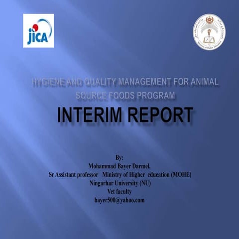 Interim report ppt II