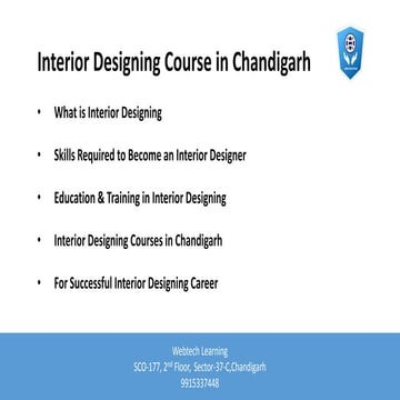 Interior Designing Course Fees In Chandigarh Interior designing course in chandigarh | PPT