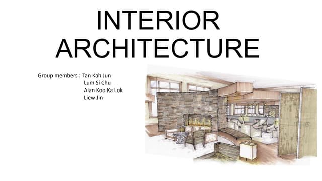 Interior architecture