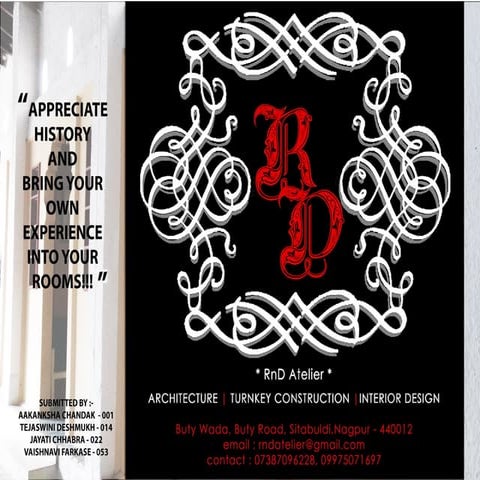 Interior design -  case study