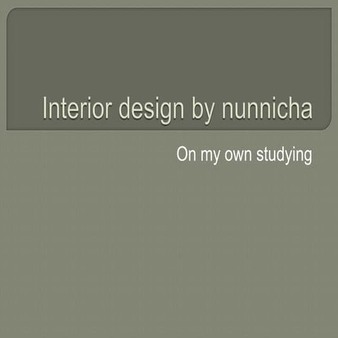 Interior design by nunnicha