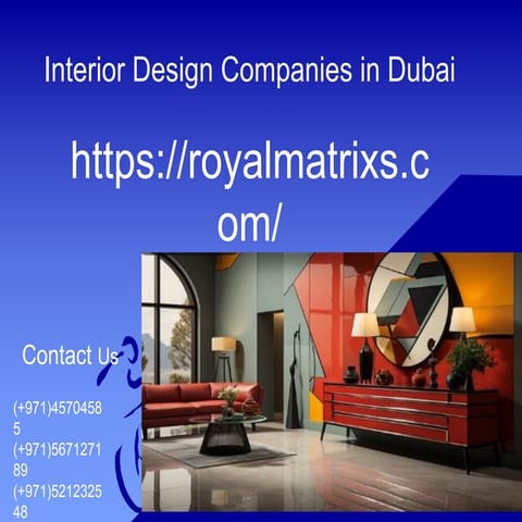 Interior Design Companies in Dubai/Interior Design Companies in Dubai | PDF