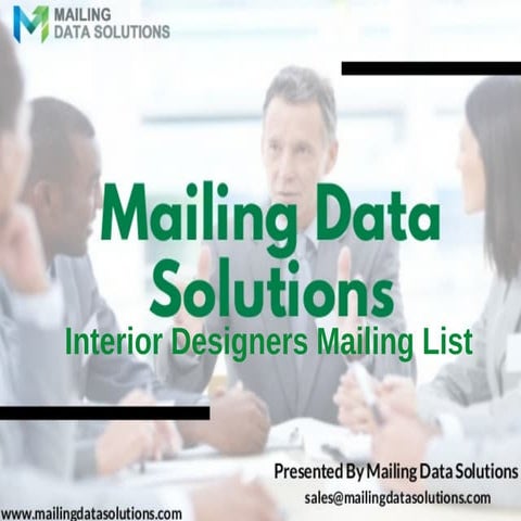Interior Designers Email List | Interior Designers Database | PDF
