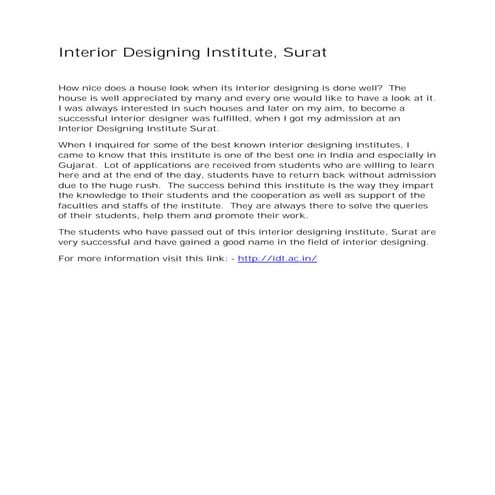 Learn interior designing course | PDF