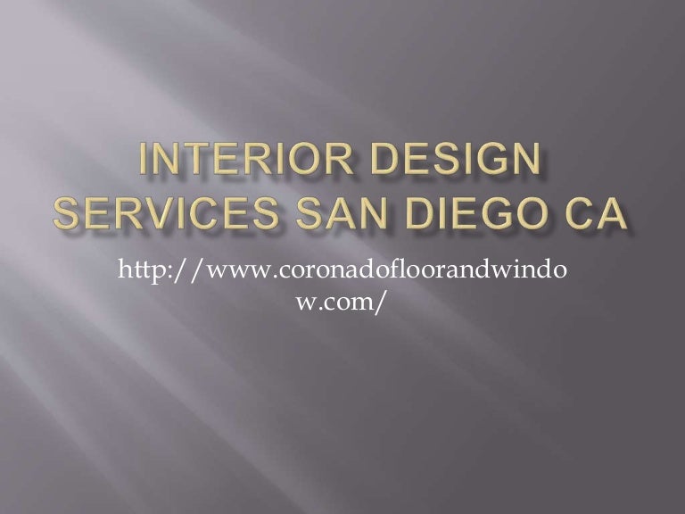 Interior design services san diego ca
