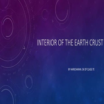 Interior of earth