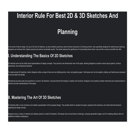 Interior Rule For Best 2D & 3D Sketches And Planning.pdf