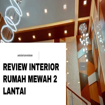 Penerapan Prinsip Elemen Interior Pada Rumah | PDF