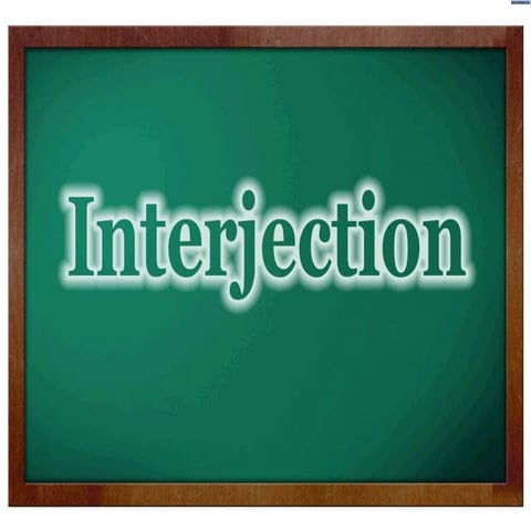 Part of Speech - Interjection