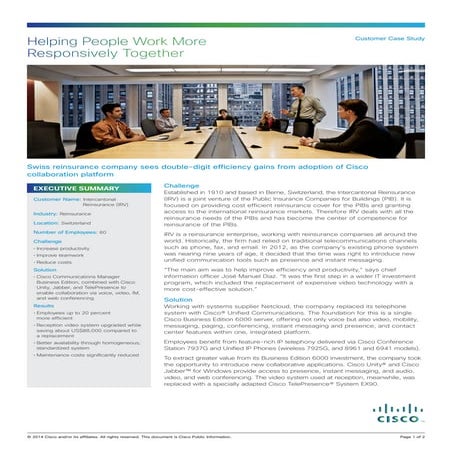 Intercantonal Reinsurance (IRV) | PDF