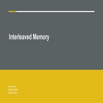 Interleaved memory
