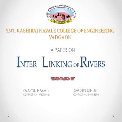 Inter-linking of Rivers