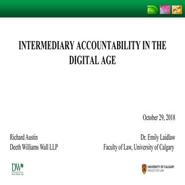 Intermediary Accountability in the Digital Age