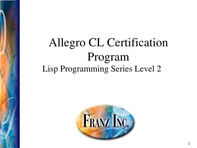 Advanced features of Lisp functions Advanced features of Lisp functions
