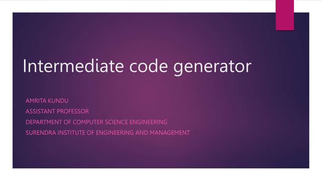 Intermediate code generator.pptx