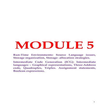 Intermediate code optimization Unit-4.pdf