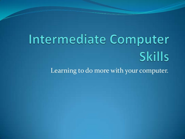 what are computer skills