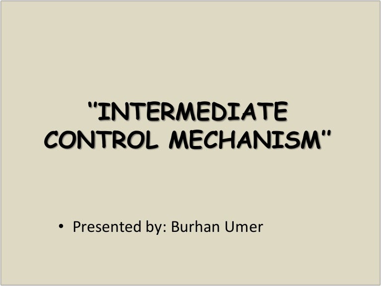 Intermediate control mechanism