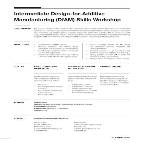 Design for Additive Manufacturing Essentials | PPTX