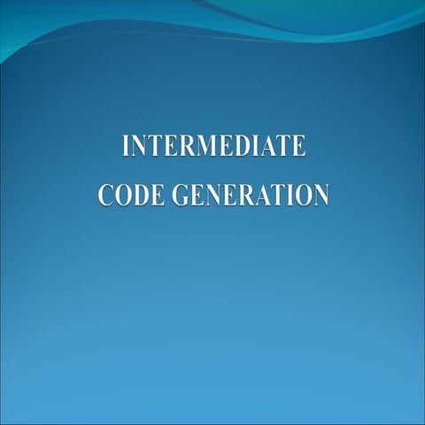 Three address code In Compiler Design | PPTX