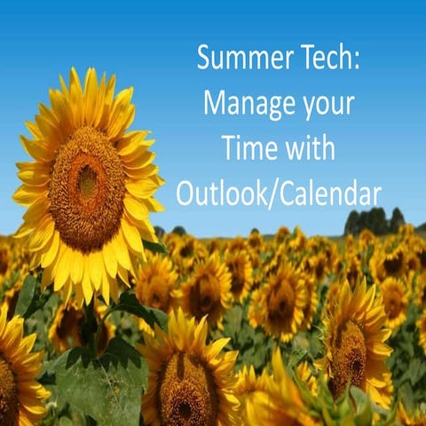 Getting started with outlook calendar