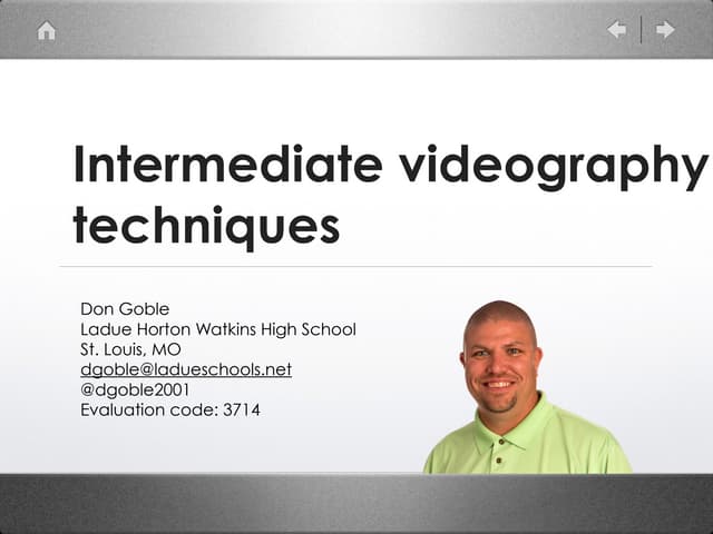 Videography tips for broadcast