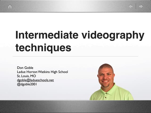 Intermediate Videography - JEA/NSPA National Convention