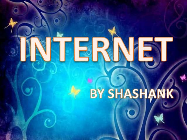 PPT ON INTERNET
