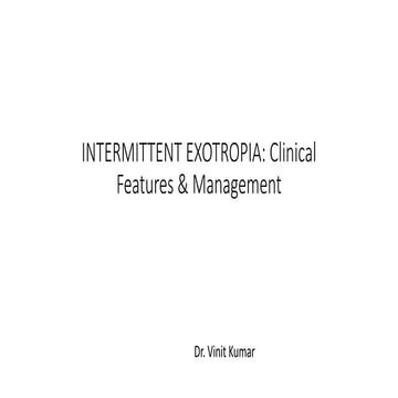 Intermittent exotropia