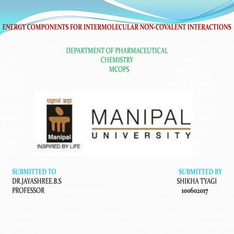 Intermolecular interactions