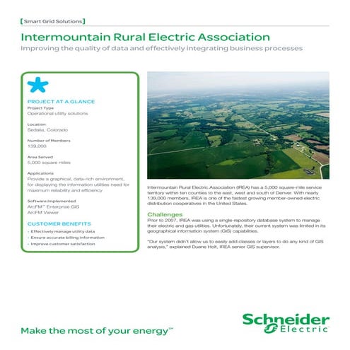 [Case study] Intermountain Rural Electric Association: Improving the quality ...