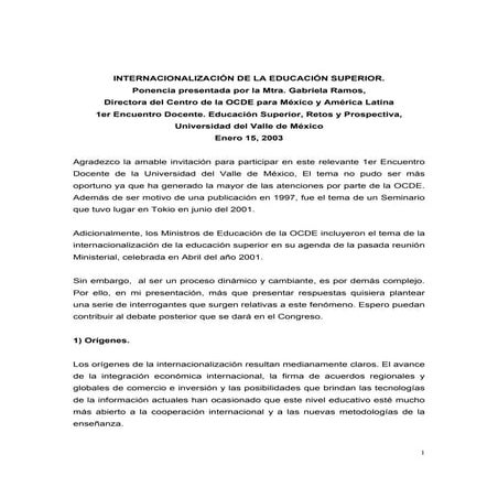 Internacionalización