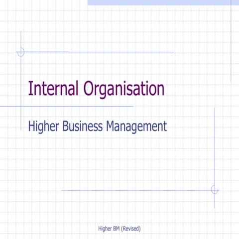 Internal Organisation