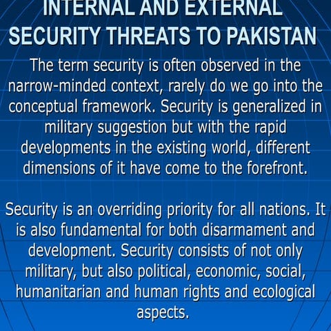 Threats To National Security