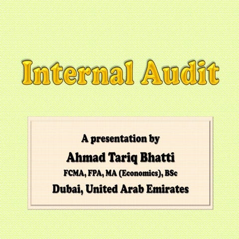 Internal Audit