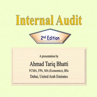 The Internal Audit Framework