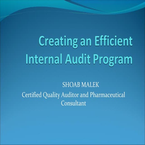 Internal audit