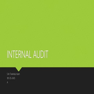 Internal audit
