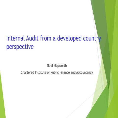 internal audit in develop countries perspective