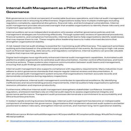 Internal Audit Management as a Pillar of Effective Risk Governance.pdf