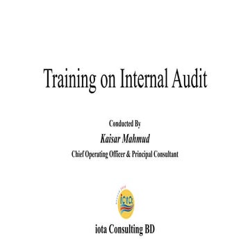 Presentation on Occupational Health & Safety