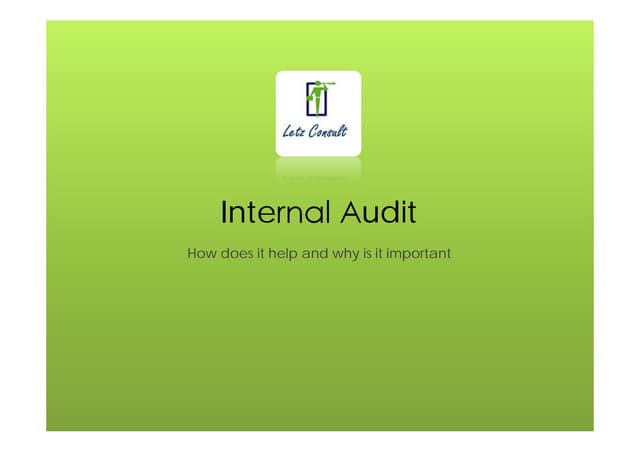 Internal audit ppt