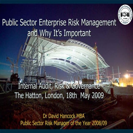 Public Sector Enterprise Risk Management