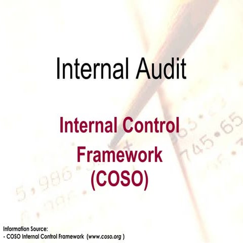 Internal Audit COSO Framework